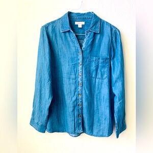 Coldwater Creek Denim Top